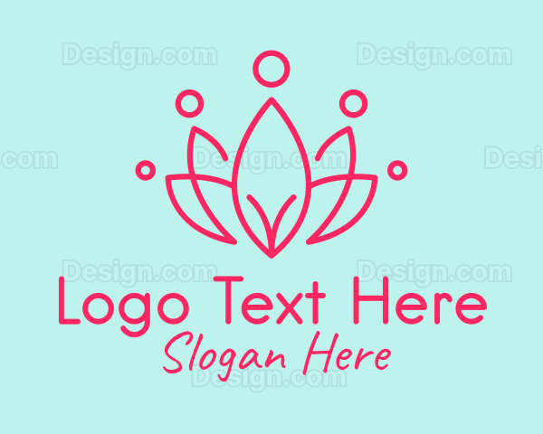 Red Flower Crown Logo