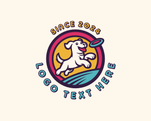 Frisbee Dog Puppy logo