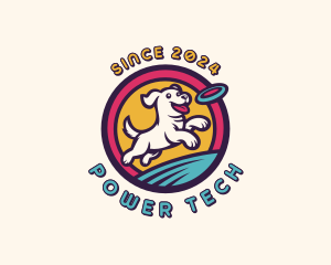 Frisbee Dog Puppy logo