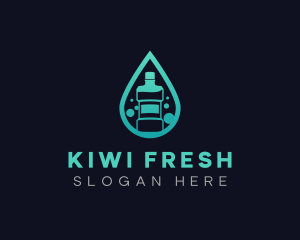 Dental Mouthwash Droplet logo design