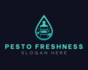 Dental Mouthwash Droplet logo design