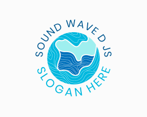 Wave Resort Sphere logo design