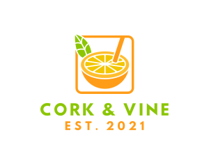 Citrus Juice Drink logo design