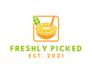 Citrus Juice Drink logo design