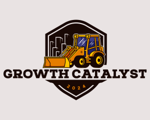 Excavator Backhoe Mining Logo