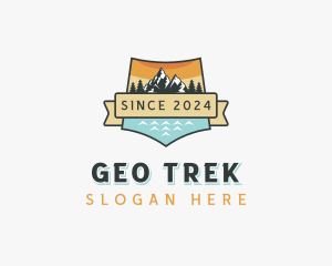 Mountain Hike Adventure logo design