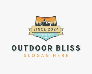 Mountain Hike Adventure logo design