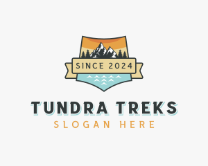 Mountain Hike Adventure logo design