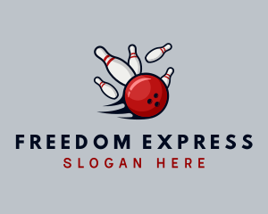 Sports Bowling Alley logo design