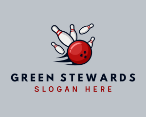 Sports Bowling Alley logo design