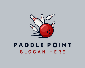 Sports Bowling Alley logo design