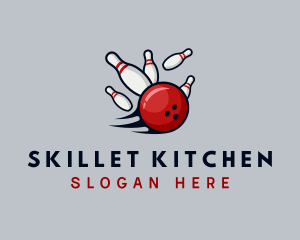 Sports Bowling Alley logo design