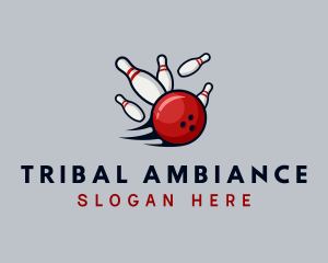 Sports Bowling Alley logo design