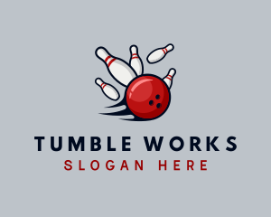 Sports Bowling Alley logo design