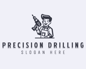 Repair Drill Handyman logo design