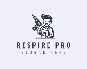 Repair Drill Handyman logo design