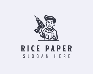 Repair Drill Handyman logo design