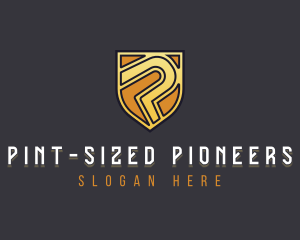 Professional Security Shield  Letter P logo design