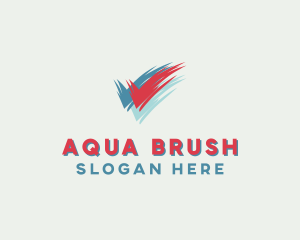 Paint Brush Check logo design