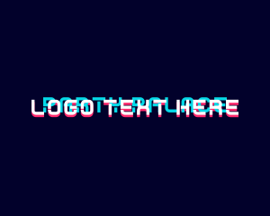 Glitch Gaming Wordmark logo design