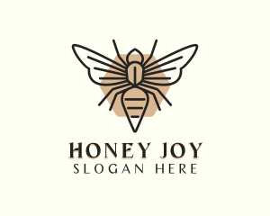 Honeycomb Honey Bee logo