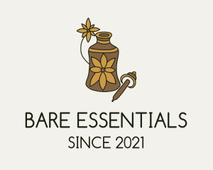 Flower Essential Oil  logo design