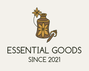 Flower Essential Oil  logo design