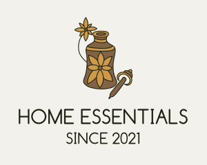 Flower Essential Oil  logo design