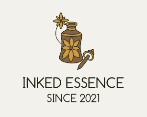 Flower Essential Oil  logo design