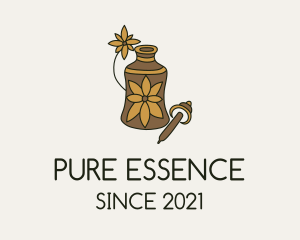 Flower Essential Oil  logo design