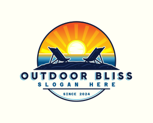 Sunset Beach Resort logo design