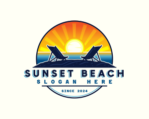 Sunset Beach Resort logo design