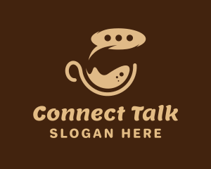 Hot Coffee Talk logo design