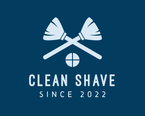 House Broom Cleaning logo design