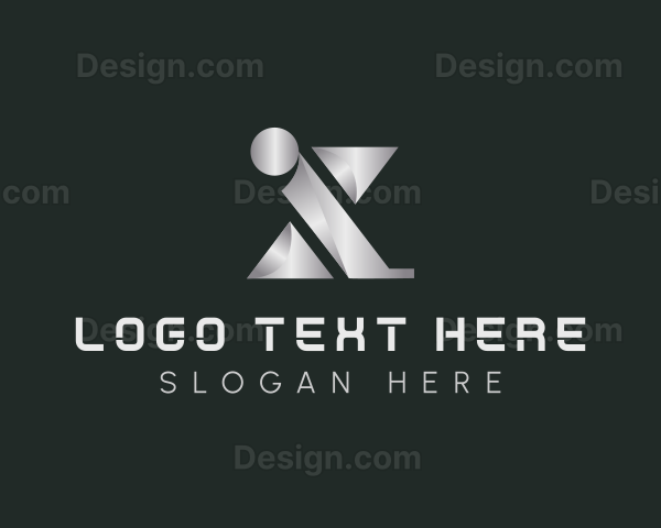 3D Tech Letter X Logo
