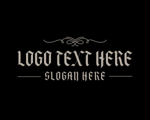 Gothic Calligraphy Wordmark logo