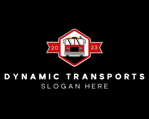 Fire Truck Transportation logo design