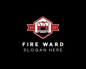 Fire Truck Transportation logo design