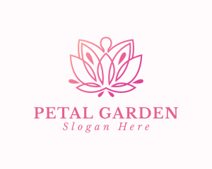 Yoga Lotus Wellness logo design