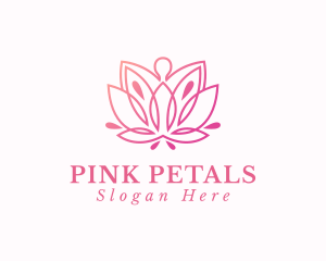 Yoga Lotus Wellness logo design