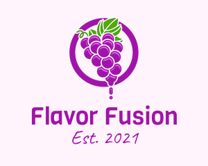 Grape Flavored Juice logo design