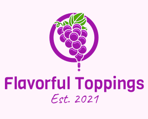 Grape Flavored Juice logo design