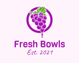 Grape Flavored Juice logo design