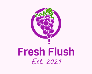 Grape Flavored Juice logo design