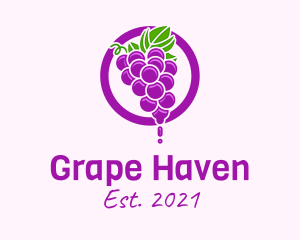 Grape Flavored Juice logo design