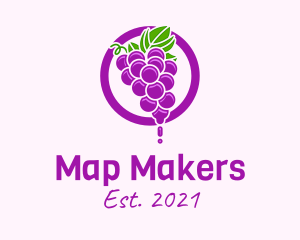 Grape Flavored Juice logo design