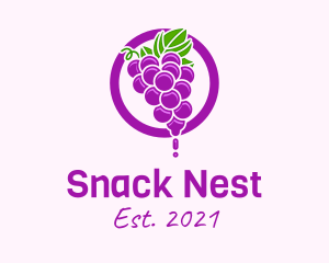 Grape Flavored Juice logo design