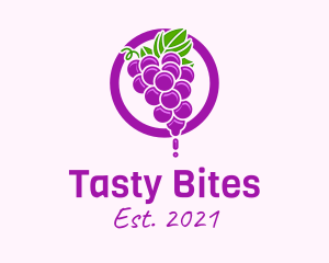 Grape Flavored Juice logo design