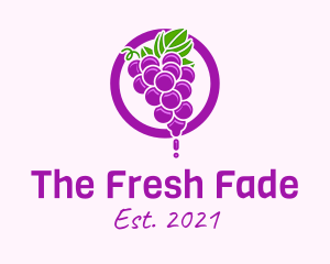 Grape Flavored Juice logo design