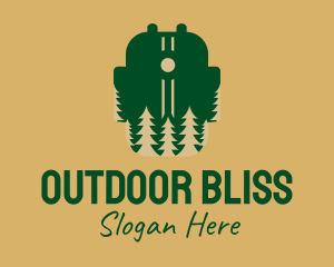 Outdoor Backpack Camper logo design